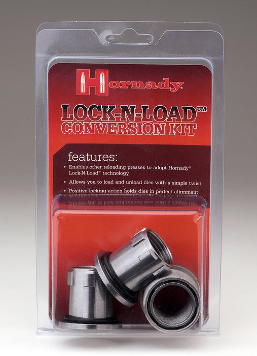 Hornady 044099 Lock-N-Load Conversion Kit Silver Multi Caliber Steel