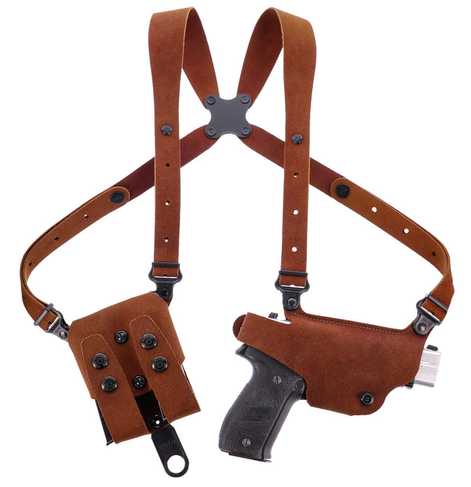 Galco CL2204 Classic Lite 2.0 Shoulder System Shoulder Size Fits Chest Up To 56" Natural Leather Shoulder Fits Walther PPK Fits Walther PPK/S Right Hand