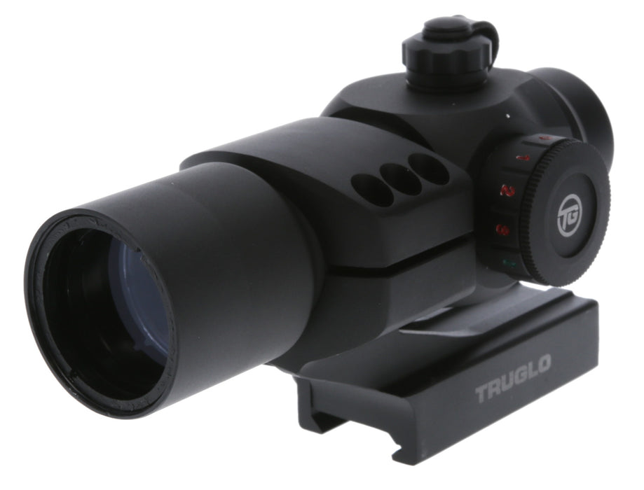 TruGlo TG-TG8230RB Triton  Black Anodized 1x 30mm 3 MOA Illuminated Tri-Color Center Dot Reticle