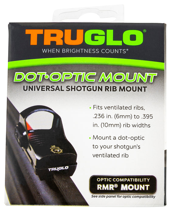 TruGlo TGTG8954U2 Universal Shotgun Rib Mounts  Black Trijicon RMR