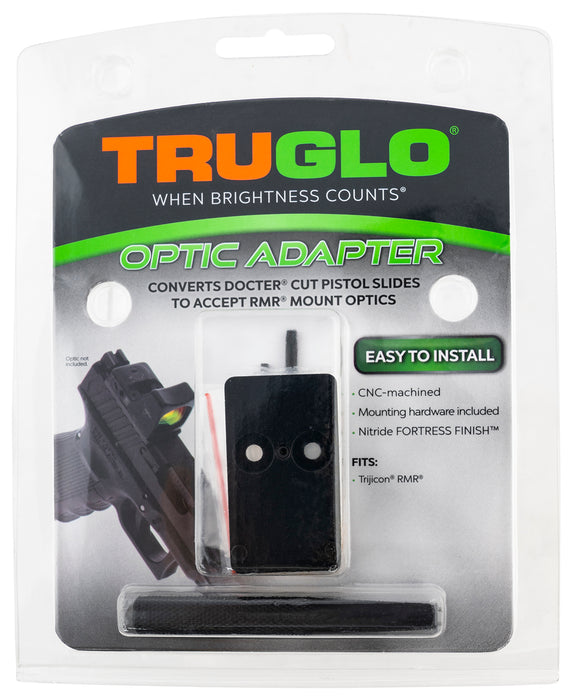 TruGlo TG-TG8952C Red Dot Sight Adapter RMR Mount Aluminum Nitride Fortress Trijicon