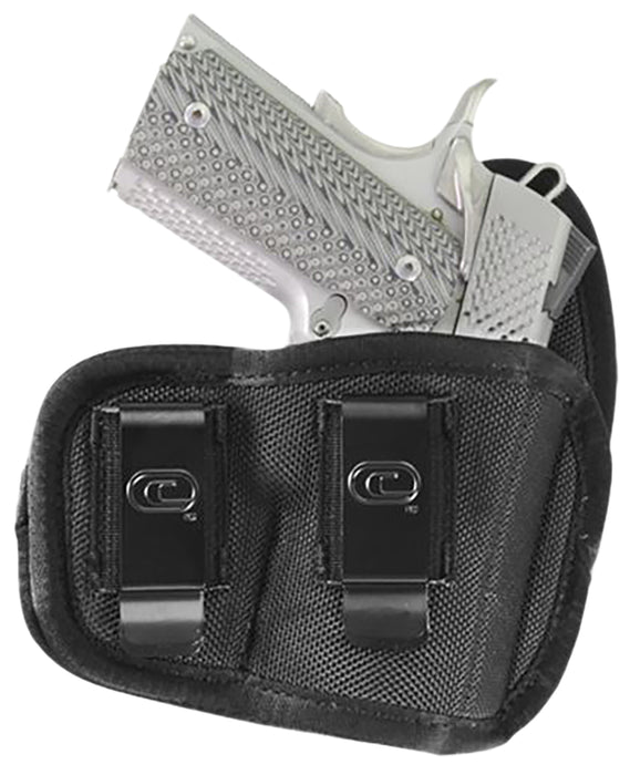 Crossfire Shooting Gear CRFCYCLSA1C3R The Cyclone  IWB/OWB Size 03 Black Foam Laminate Belt Clip Fits Compact 3-3.50" Barrel Right Hand