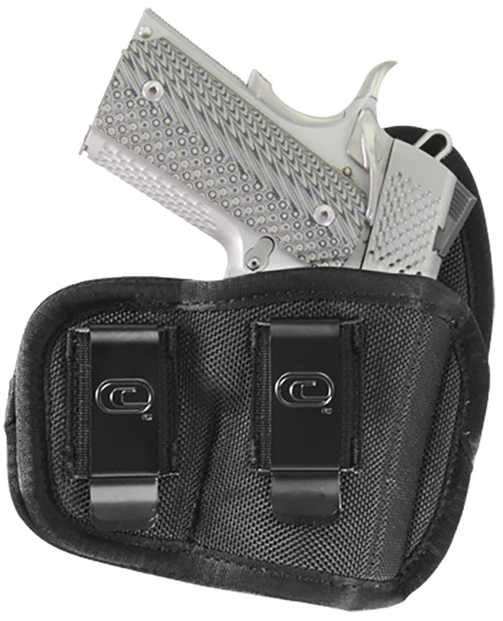 Crossfire Shooting Gear CRFVIGRSA1M1R The Vigor  IWB Size 01 Black Ballistic Nylon Double Belt Clip Fits Micro Fits 1-1.50" Barrel Right Hand