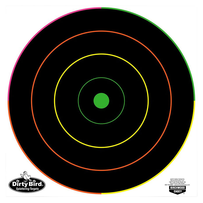 Birchwood Casey 35870 Dirty Bird  Bullseye Tagboard Target 12" 100 Per Pkg