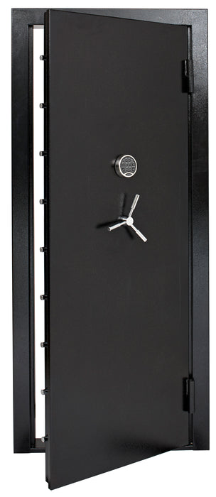 SnapSafe 75419 Vault Door  Out-Swing Black 12 Gauge Steel 32.80"W x 81"H Access Code/Key Entry