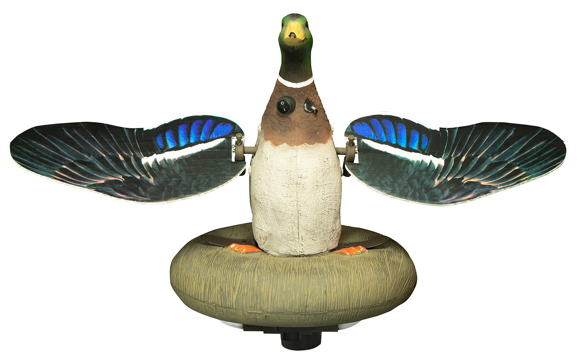 Higdon Outdoors 53077 XS Splashing Flasher  Mallard Drake Species Multi Color Features Built-In Timer