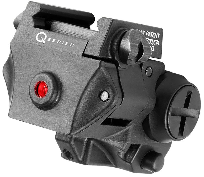 iProtec 6116 SC-R Laser Q-Series Black/Red Laser 5.0 mW Output 635nM Wavelength, Compact/Subcompact Pistols, Accessory Rail Mount