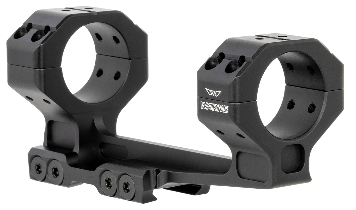 Warne 781820MOA Precision Cantilever Mount Scope Mount/Ring Combo Black Anodized 30mm 20 MOA