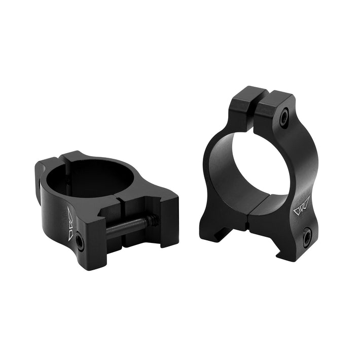 Warne V400M Vapor Scope Ring Set Matte Black Aluminum, 1" Tube, Low Picatinny/Weaver