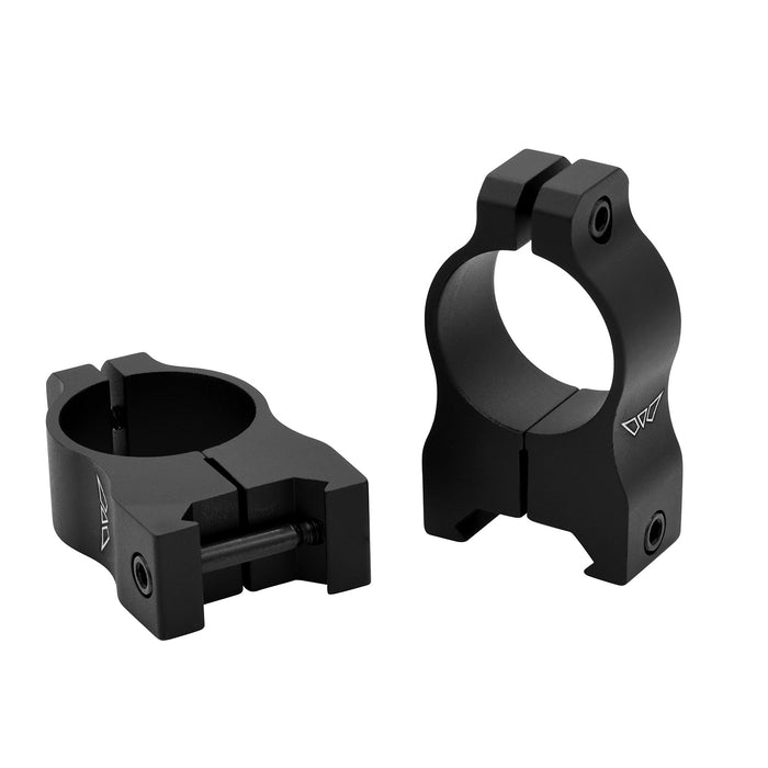 Warne V402M Scope Rings Vapor Matte Black 1" High 0 MOA