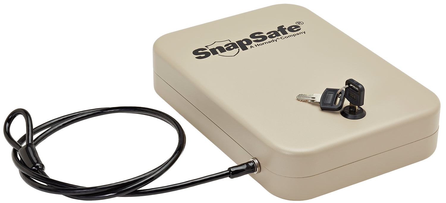 SnapSafe 752102325 SnapSafe Lock Box XL Key Entry Flat Dark Earth Steel