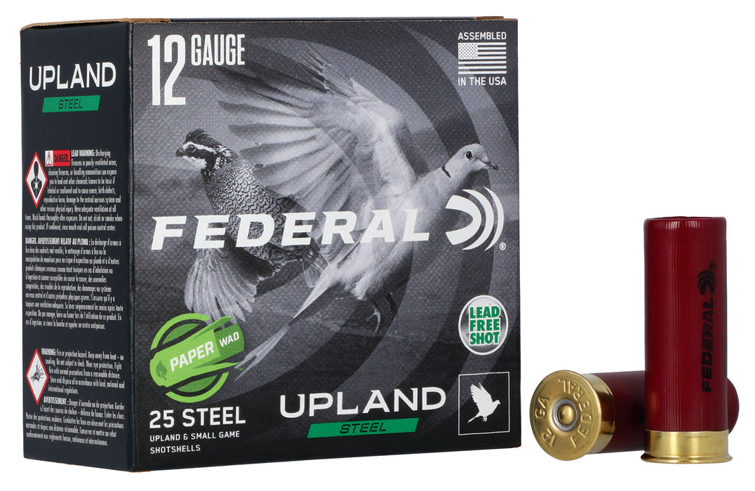 Federal USH122W75 Upland Field & Range Paper Wad 12 Gauge 2.75" 1 oz 1300 fps 7.5 Shot 25 Bx/10 Cs