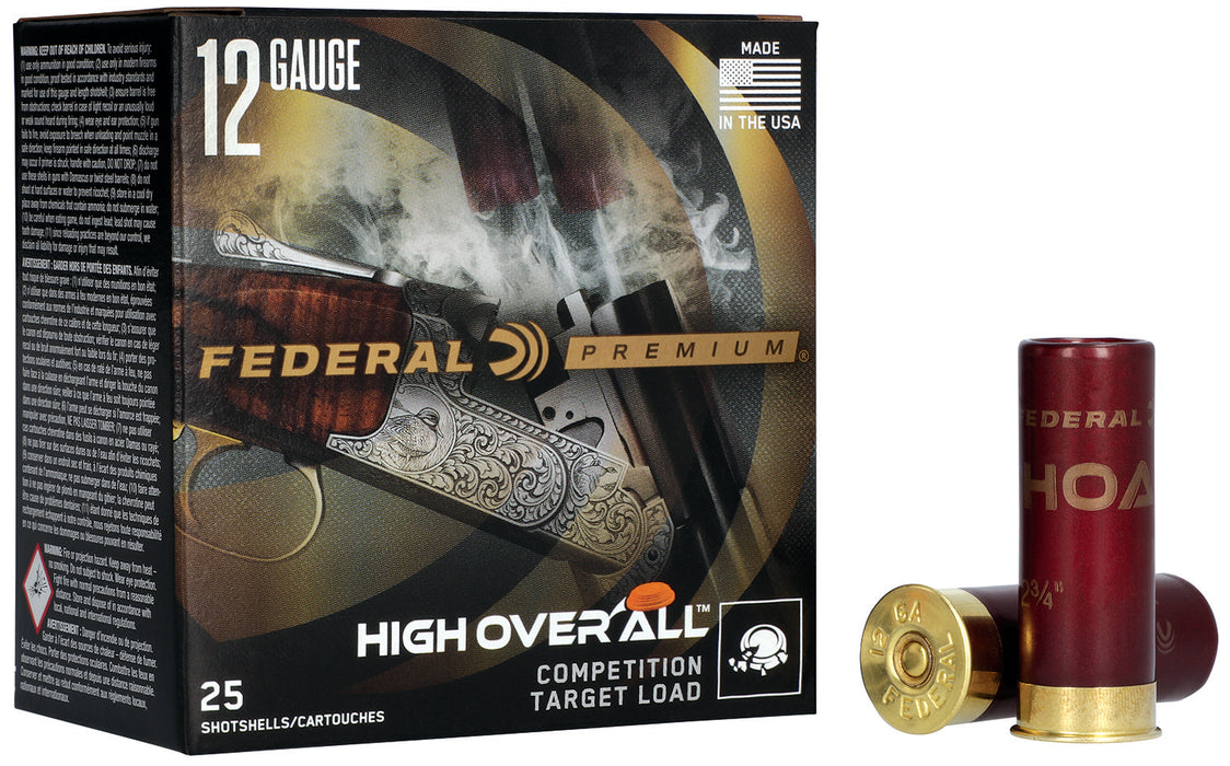 Federal HOA12H75 Premium High Over All 12 Gauge 2.75" 1 1/8 oz 1200 fps 7.5 Shot 25 Bx/10 Cs