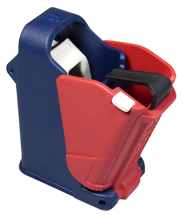 Maglula UP60US LULA Loader & Unloader Double Stack/Single Stack Red/White/Blue Polymer 9mm Luger/ 45 ACP