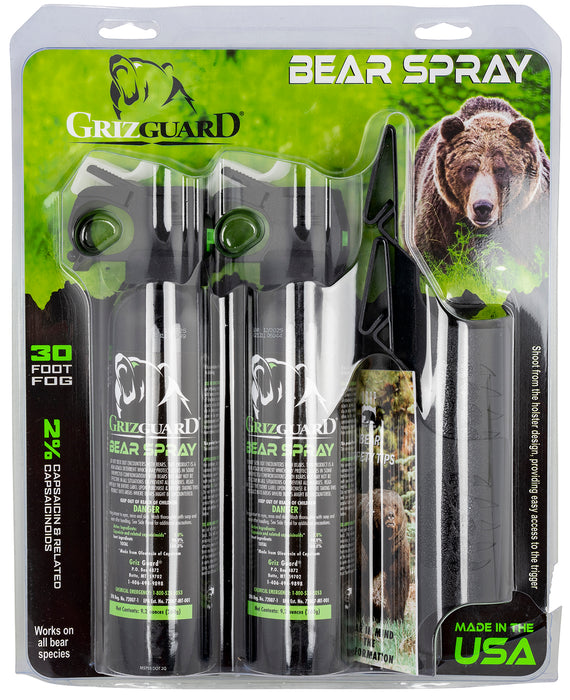 UDAP 260GG2 Griz Guard Bear Pepper Spray Black Effective 30 ft 9.2 oz Spray Bottle Repels Bears 2 pack