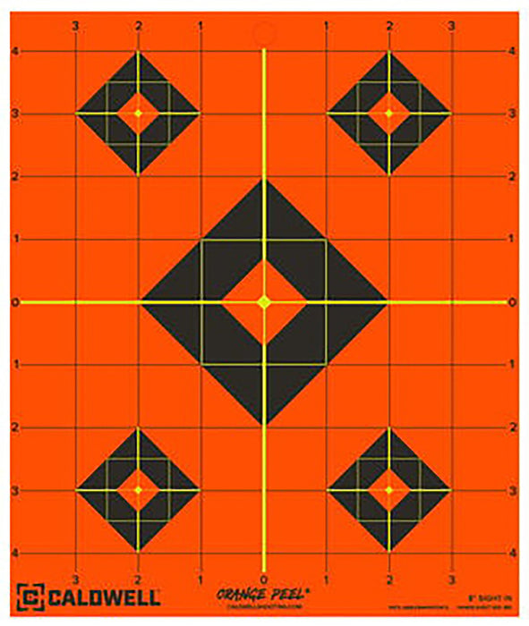 Caldwell 1166103 Orange Peel  Black/Orange Self-Adhesive 25 Sheets