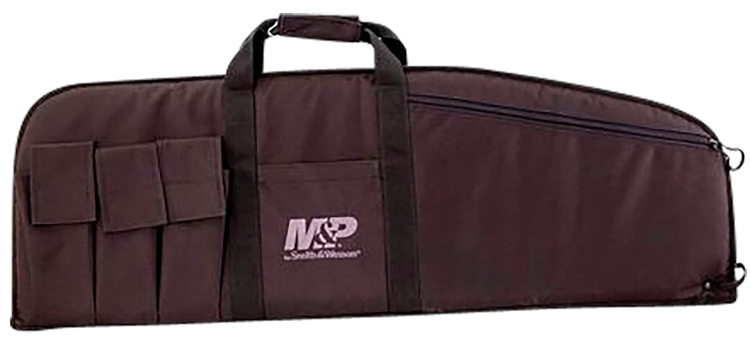 M&P Accessories 110016 Duty Series Large Case 45" Black 5 Exterior Mag Pouches for Rifle/Shotgun