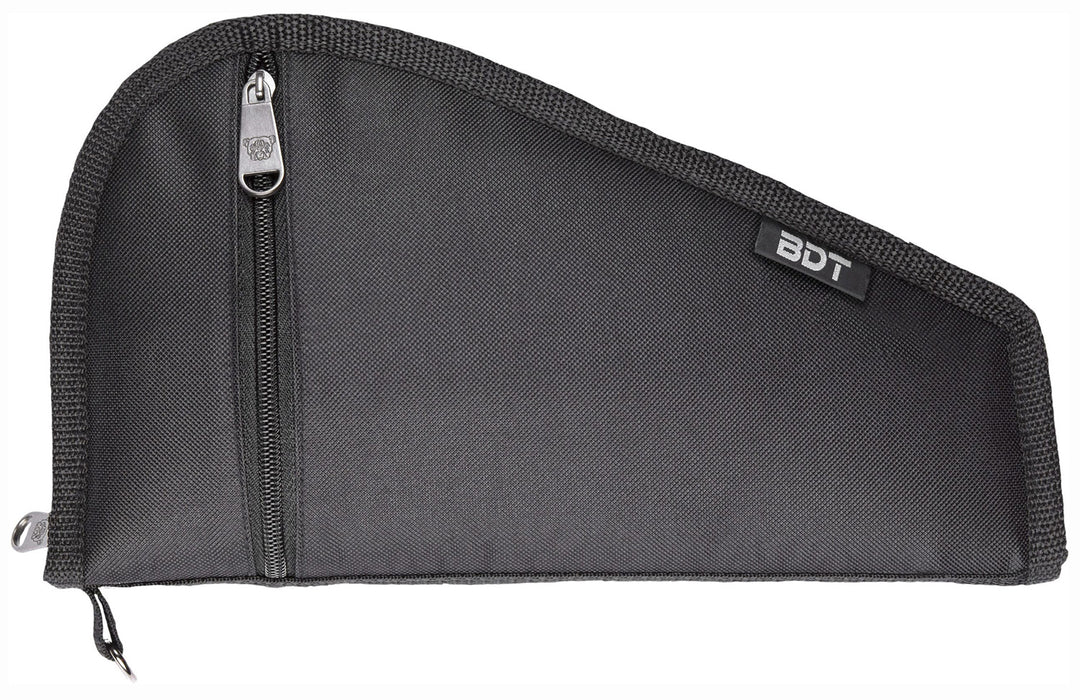 Bulldog BDT619B Deluxe Pistol Case With Pocket & Sleeve, Black Water-Resistant Outer Shell, Impact-Resistant Padding, Heat-Resistant Quilted Lining 9"L x 6" H