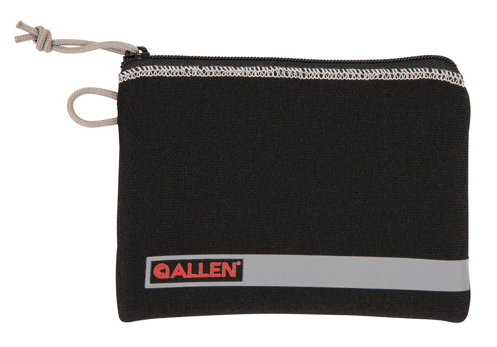 Allen 3626 Pistol Pouch  Black Polyester w/Lockable Zippers, ID Label & Fleece Lining Holds Compact Size Handgun 5" L x 7" W Interior Dimensions