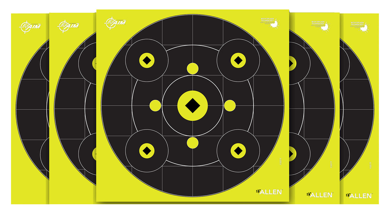 EZ-Aim 15577 Splash Reactive  Bullseye Gallery Non-Adhesive  12  Pack