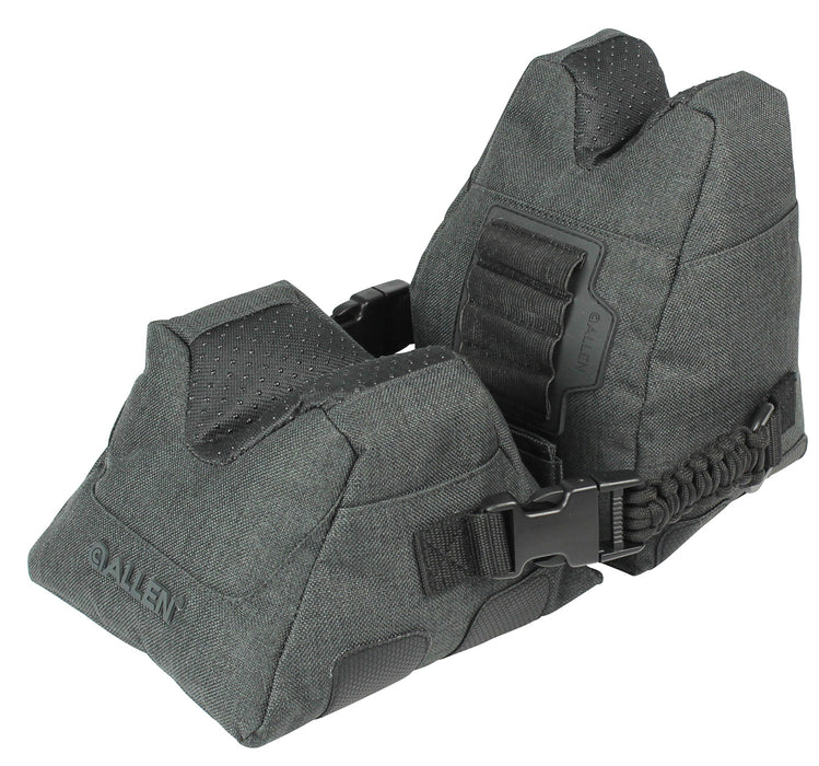 Allen 18417 Eliminator  Prefilled Front and Rear Bag, Gray Polyester, Side Release Buckles, Weighs 4.50 lbs., 11.50" L x 7.50" H