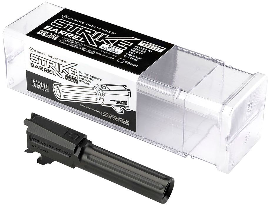 Strike Industries P365-BARREL Replacement Barrel  9mm Luger 3.10" Fluted Black Nitride for Sig P365