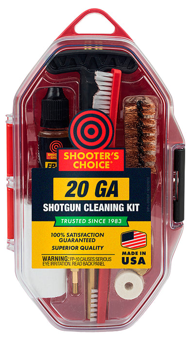 Shooters Choice SRS20 Shotgun Cleaning Kit 20 Gauge/Red Plastic Case