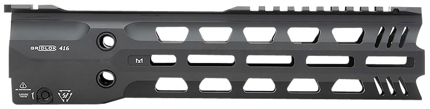 Strike Industries GRIDLOK-416-L-11 GridLok Lightspeed With Quick Detach System 11"L 1.57"D M-LOK Black Aluminum for HK 416, HK MR556, M27 IAR