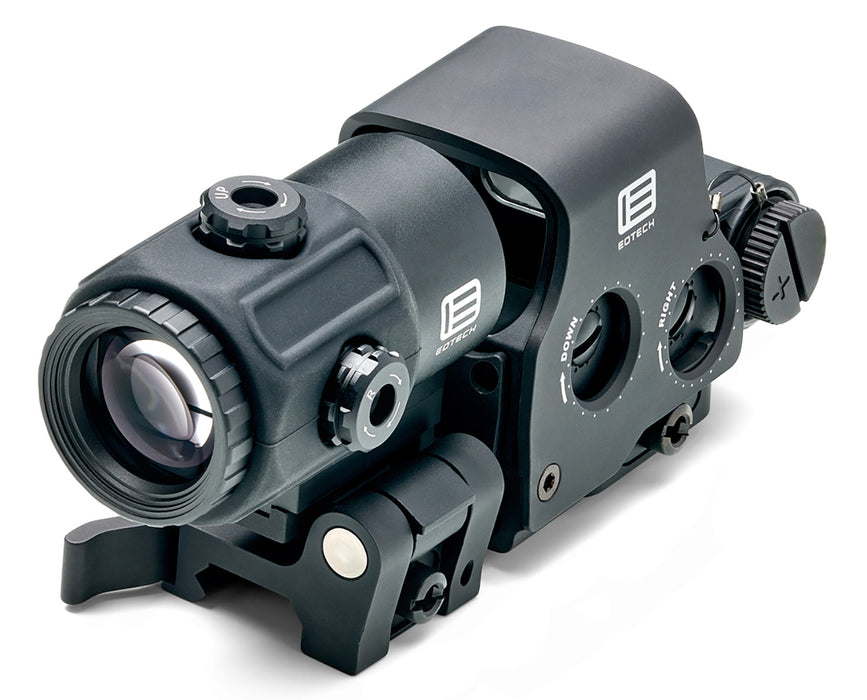 Eotech HHSVI Holographic Hybrid Sight VI EXPS3-2 with a G43 magnifier Night Vision Riflescope Black Anodized 3x 68 MOA Ring/2 Red Dots Reticle Features Switch-to-Side Mounting System