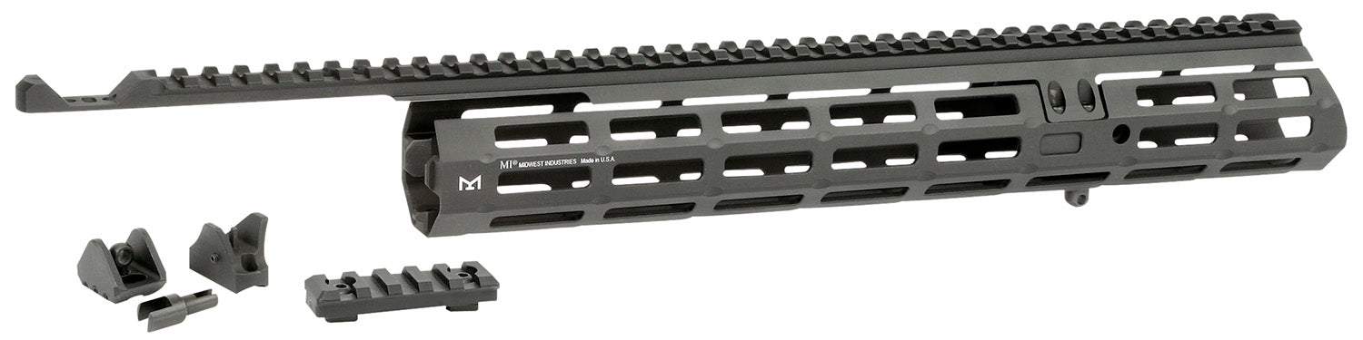 Midwest Industries MIMAR1895XRS Extended Sight System  13.63" M-LOK Black Hardcoat Anodized for Marlin 1895 Variants Includes Iron Sights