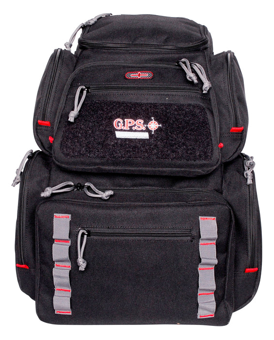 GPS Bags 1712BPB Pistolero Backpack Black/Gray Holds 5 Handguns