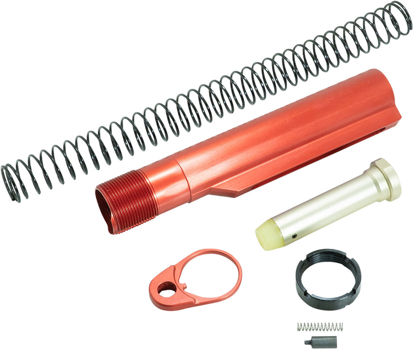 Timber Creek Outdoors ARBTKR Buffer Tube Kit  Red Anodized for AR-15