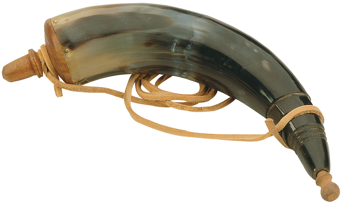Traditions A1252 Authentic Powder Horn  with Sling and Wood Cap