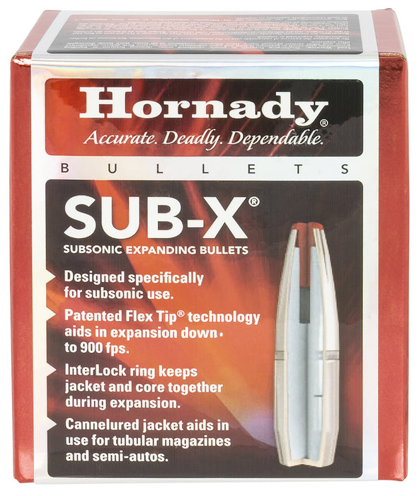 Hornady 30718 Sub-X  30 Cal 308 Cal 175 gr Subsonic eXpanding 100 Per Box/ 15 Case