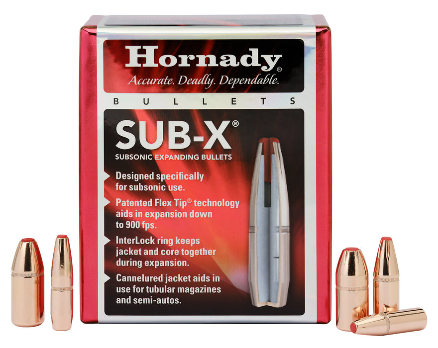 Hornady 3503 Sub-X  35 Cal 250 gr Subsonic eXpanding 100 Per Box/ 15 Case
