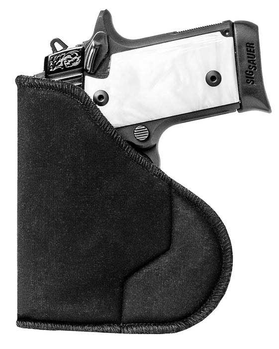 Sentry 35WB02BK HexGrip  IWB Black Nylon Pocket Fits Sm Revolver, Except 5 Shot Fits 2-3" Barrel Ambidextrous