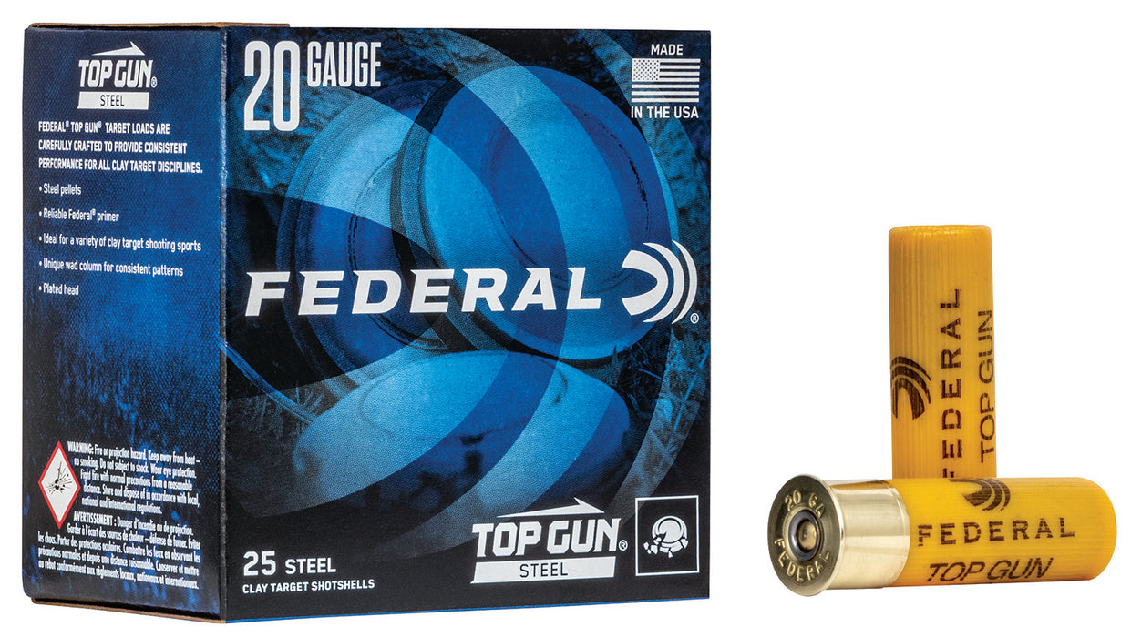 Federal TG2517 Top Gun  20 Gauge 2.75" 7/8 oz 1210 fps 7 Shot 25 Bx/10 Cs