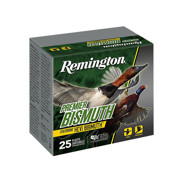 Remington Ammunition R20503 Premier Bismuth 12 Gauge 2.75" 1 1/4 oz 2 Shot 25 Bx/10 Cs