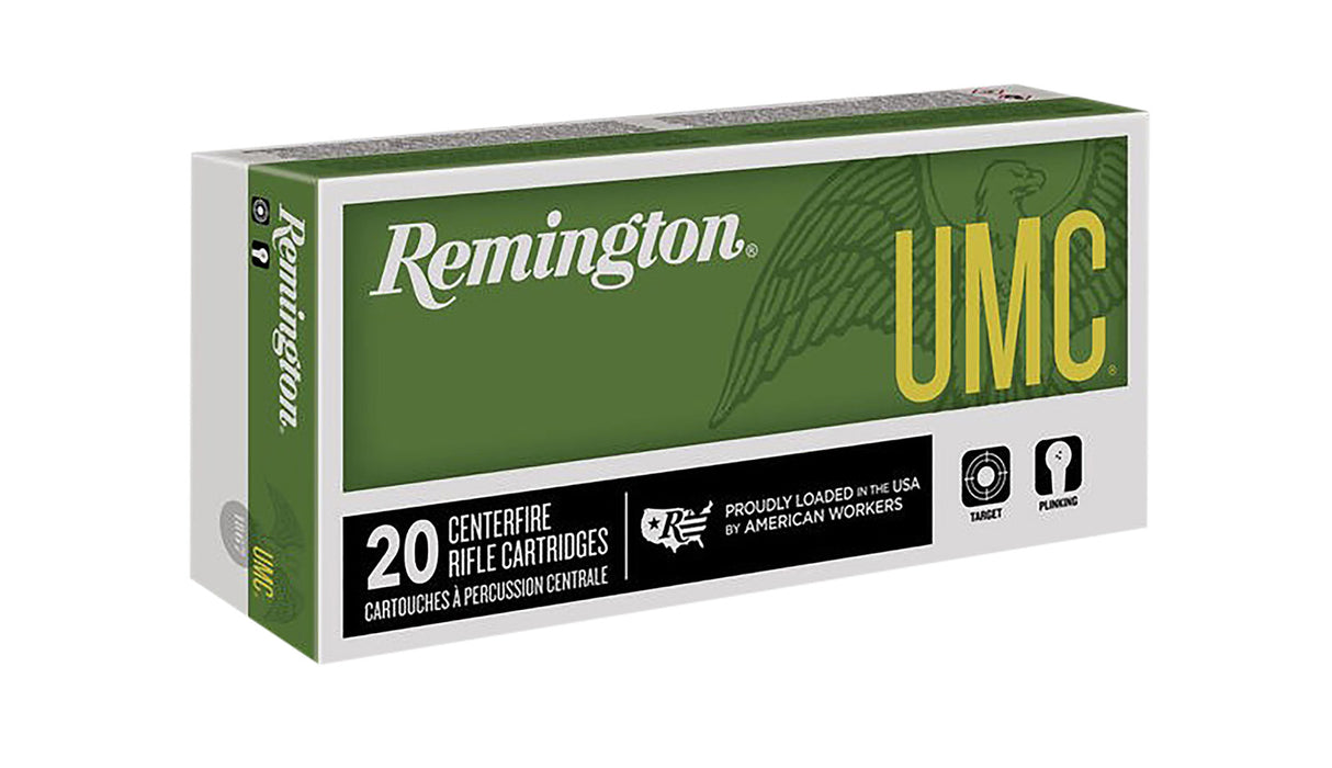 Remington Ammunition 21203 UMC  224 Valkyrie 75 gr 3000 fps Full Metal Jacket (FMJ) 20 Bx/10 Cs