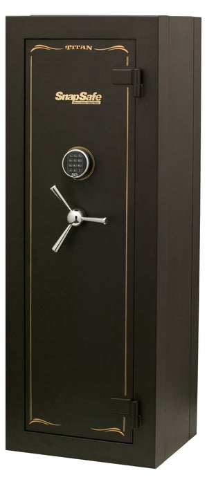 SnapSafe 75010 Titan Modular Safe Access Code/Key Entry, Black 9 Gauge Steel, 9 Gun Slots, 12+ Long  Gun Capacity