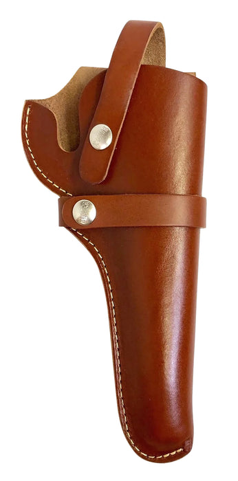 Hunter Company 1100-14 Belt  OWB Size 14 Chestnut Tan Leather Belt Loop Fits DA Revolver Fits 5.50-6" Barrel Right Hand Compatible w/ Hunter Buscadero/Straight Cartridge Belts