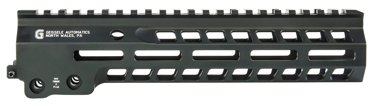 Geissele Automatics 05578B Super Modular Rail MK14 9.30" M-LOK, Black Aluminum for AR Platform, Barrel Nut Included