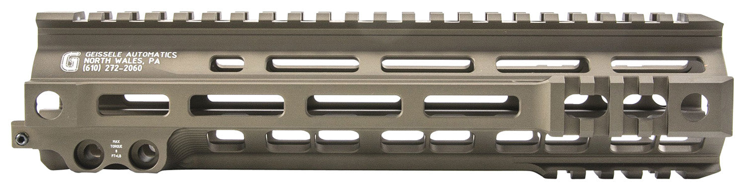 Geissele Automatics 05283S Super Modular Rail MK4 9.30" M-LOK, Desert Dirt Aluminum for AR Platform, Barrel Nut Included