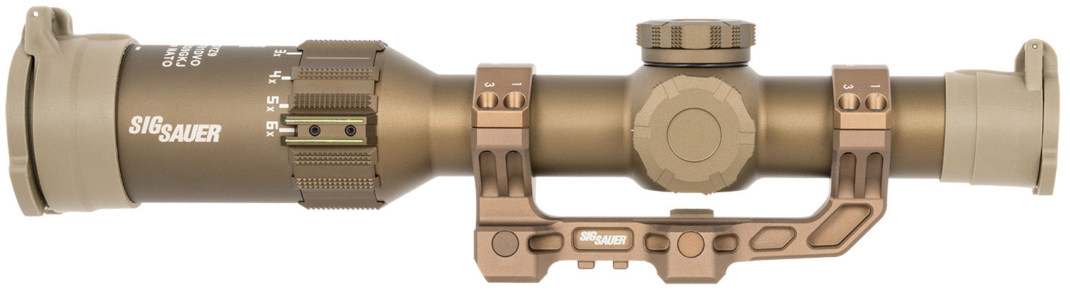 Sig Sauer Electro-Optics SOT61DVO Tango6T DVO Flat Dark Earth 1-6x 24mm 30mm Tube Illuminated DWLR-556 Reticle