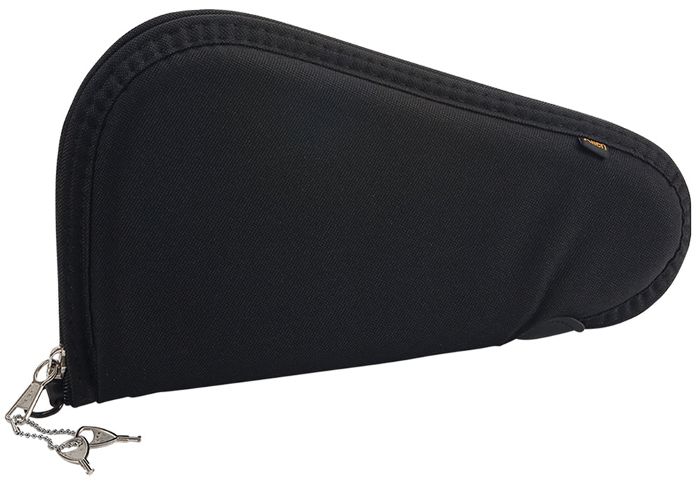 Allen 7411 Locking Handgun Case Black Endura, YKK Zippers & Foam Padding Includes 2 Keys 11" L