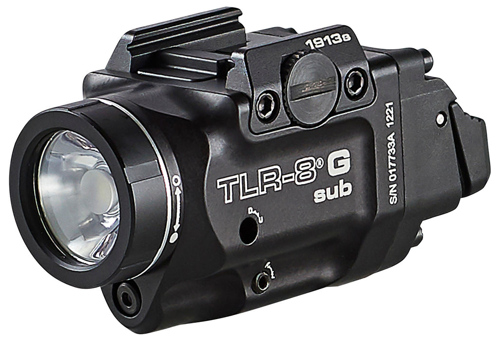 Streamlight 69438 TRL-8 G Sub Gun Light with Green Laser  Black Anodized 500 Lumens White LED 1913 Short Rail Pistol