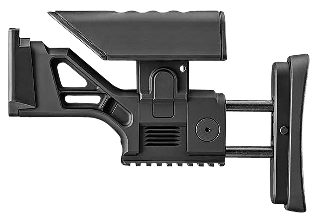 FN 20100566 SSR Rear Stock Assembly  Black Aluminum, Fully Adjustable for FN SCAR 16S/17S