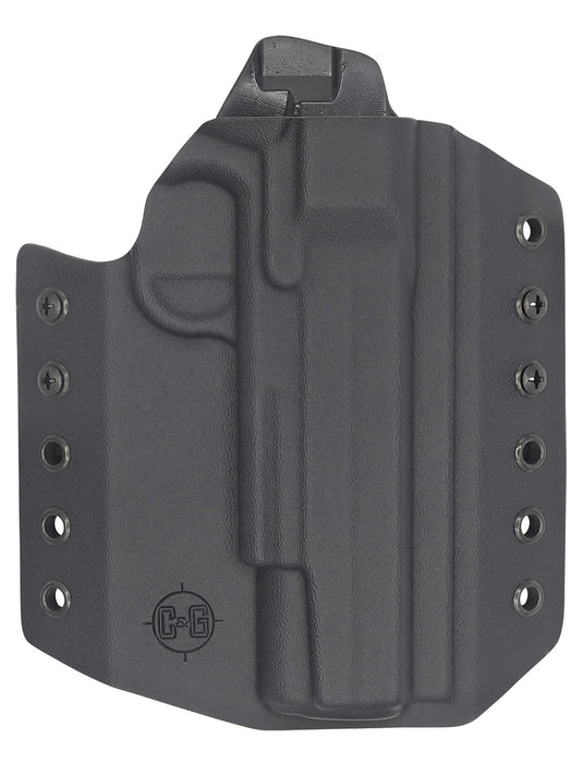 C&G Holsters 1850100 Covert  OWB Black Kydex Belt Loop Fits 1911 Government 5"