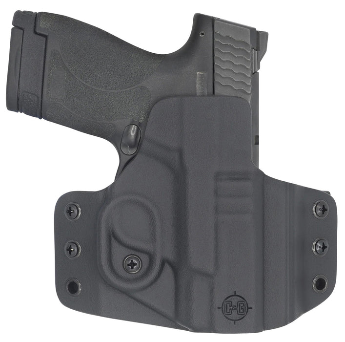 C&G Holsters 0524100 Covert  OWB Black Kydex Belt Loop Fits M&P Shield 9/40 3.1"