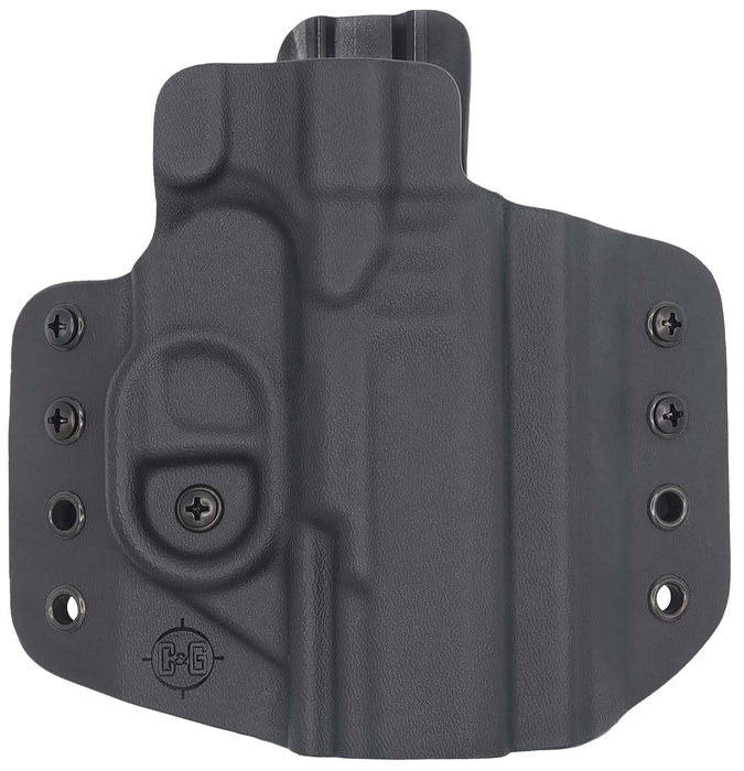 C&G Holsters 1212100 Covert  OWB Black Kydex Belt Loop Fits Walther PDP 4" Right Hand